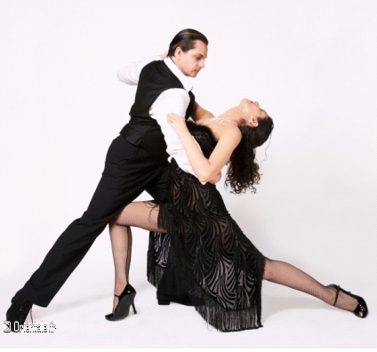 Couple dansant le tango Couple dansant le tango