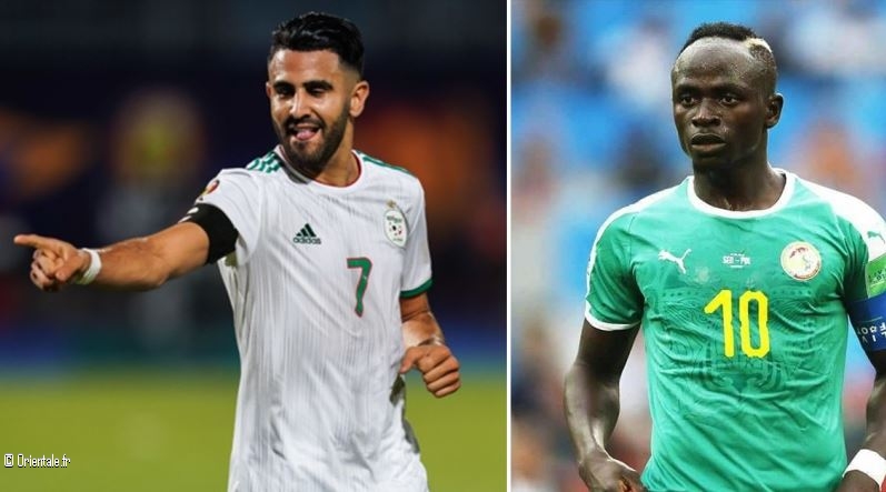 Mahrez lors de la finale contre Senegal Mahrez lors de la finale contre Senegal