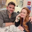 Lindsay avec son mari Bader Shammas, aux Emirats, o� ils vivent